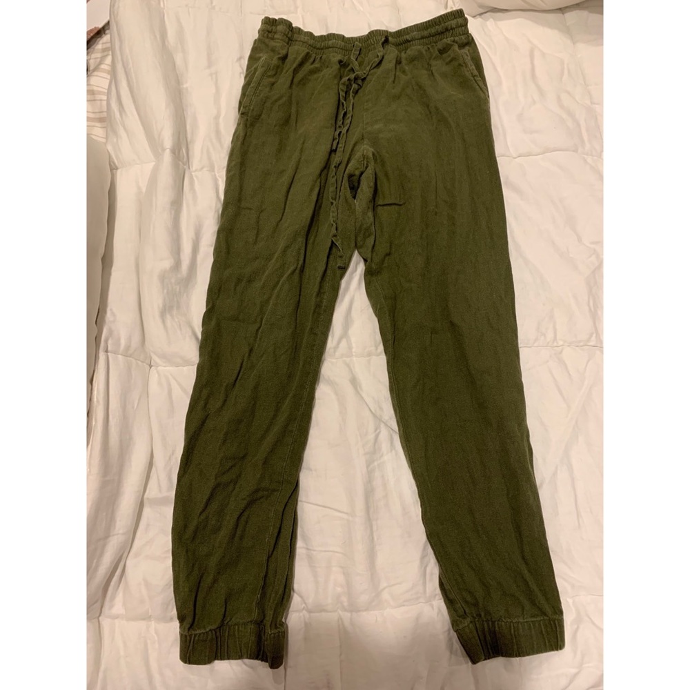 Women’s dark green jogger pants
